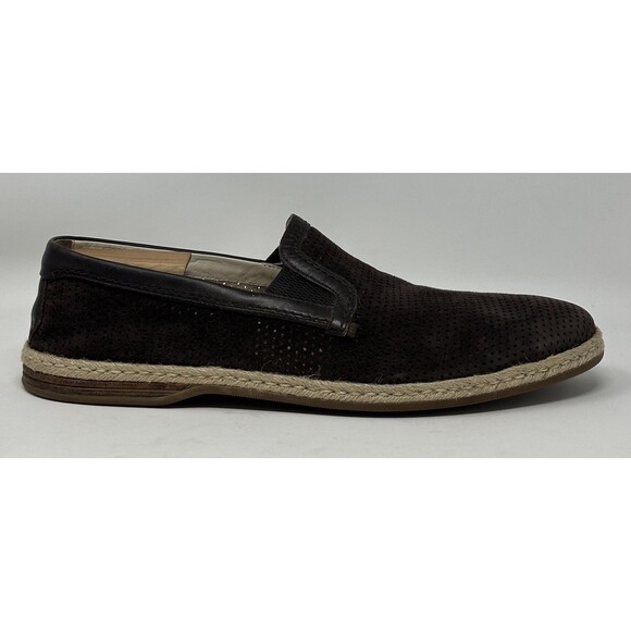 Dolce & Gabanna Perforated Suede Loafers Men’s 10 Brown Espadrille Slippers main image 3